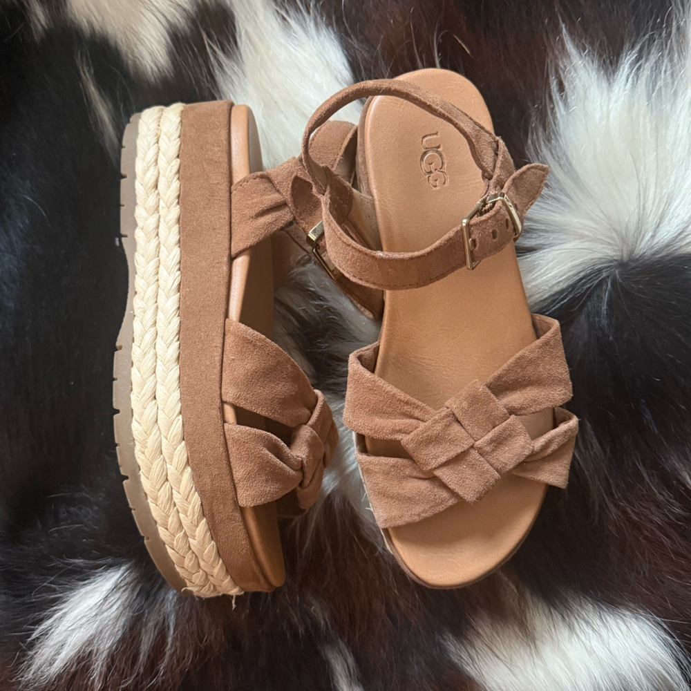 UGG Women's Brown Platform Sandals